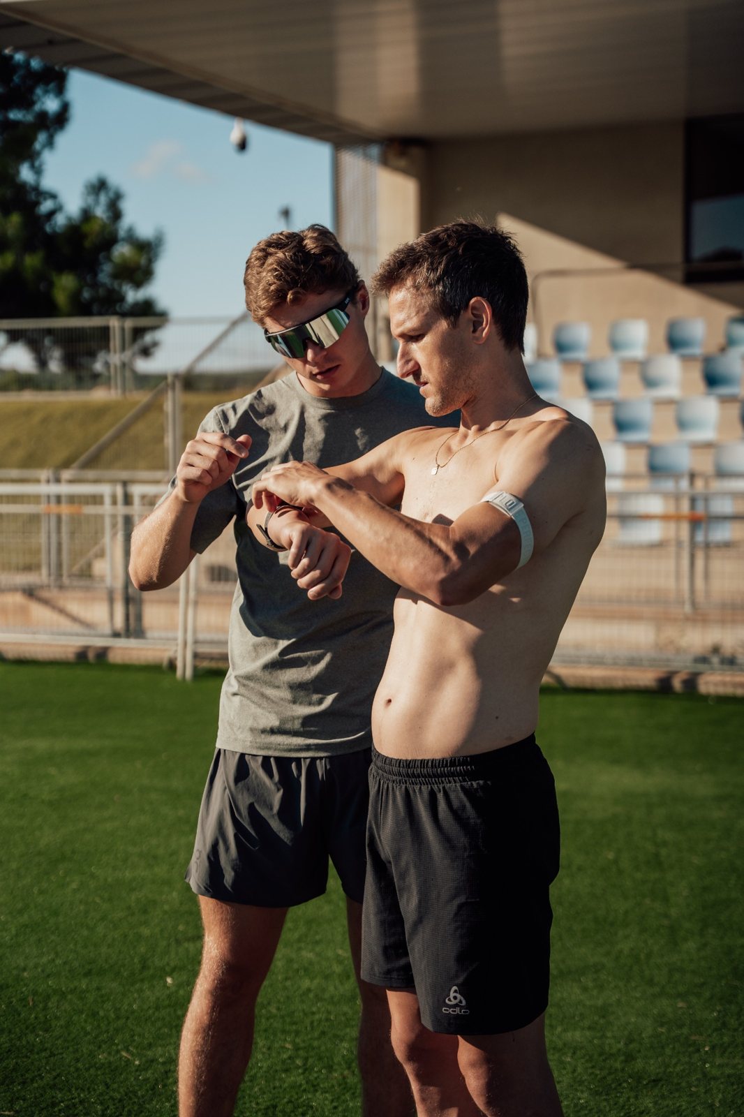 Athletes at camp